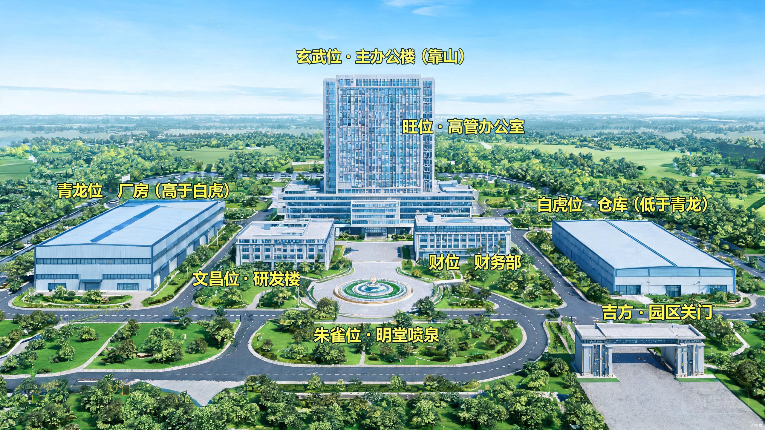 Corporate Feng Shui Layout Hero