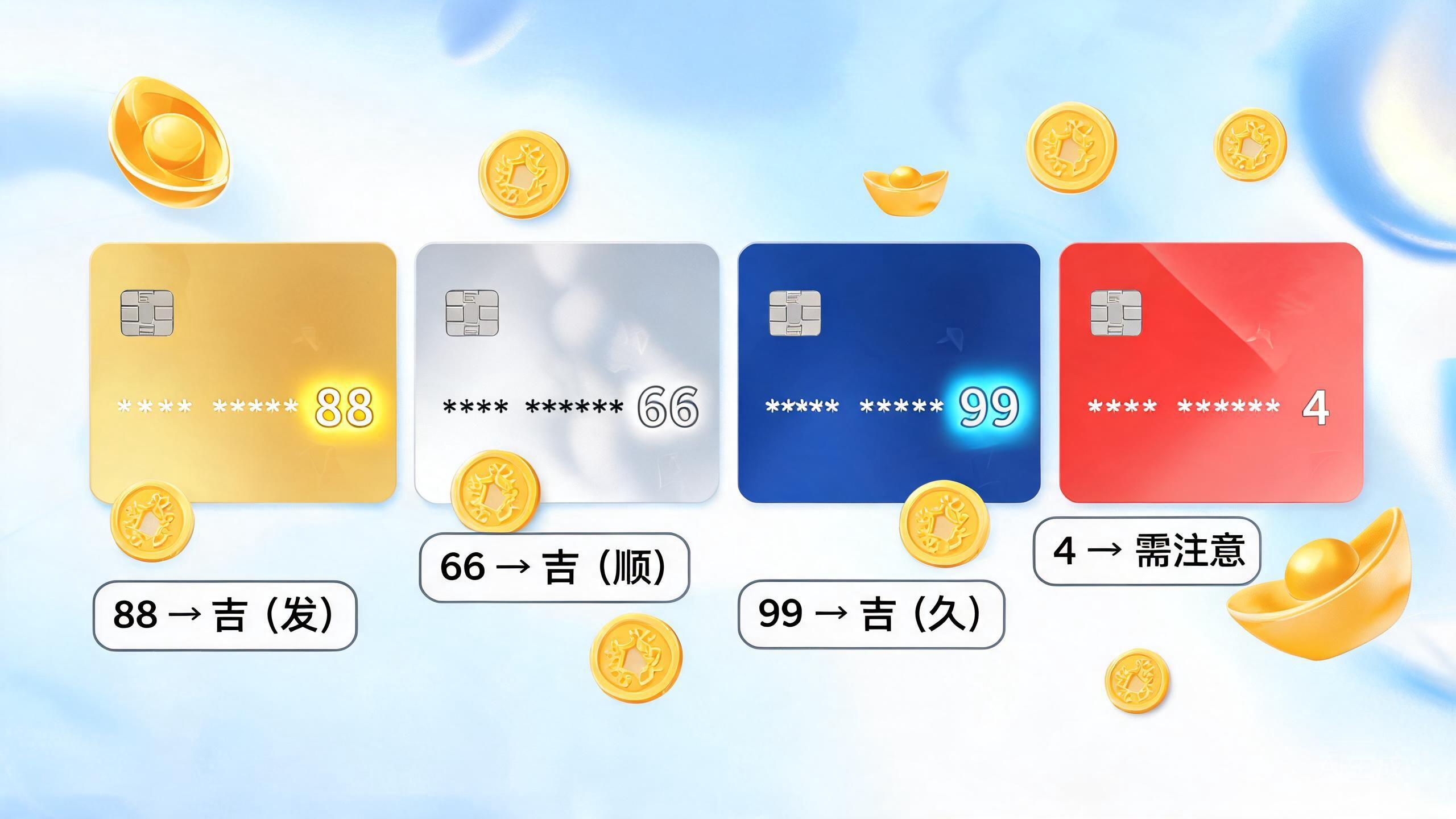 Bank Card Number Feng Shui Hero
