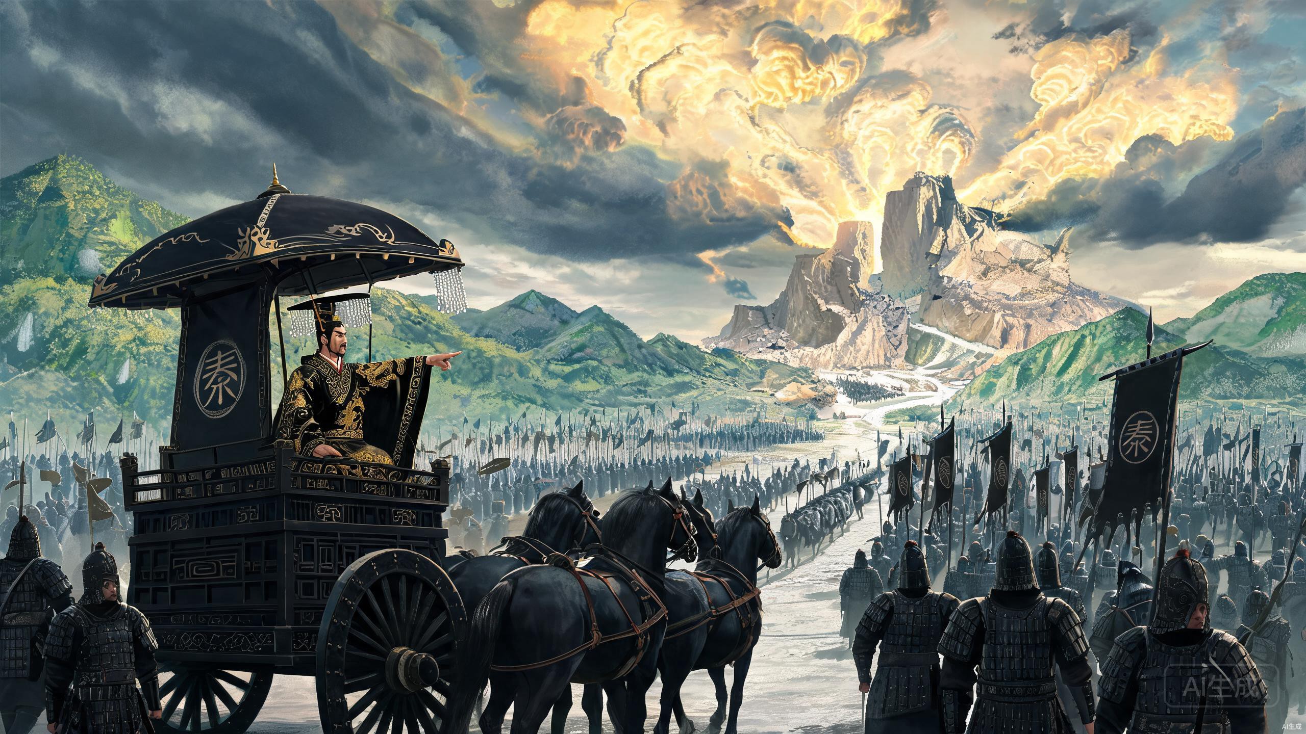 Qin Shi Huang's Eastern Tour to Suppress Emperor Qi Hero Image